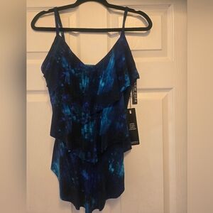Magicsuit Blue and Black Swimwear Tankini NWT